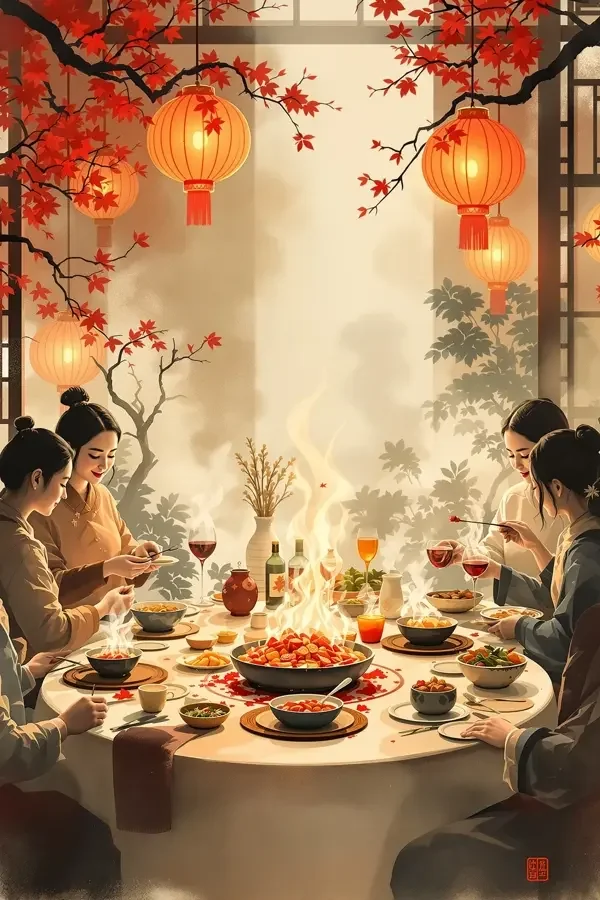 饭桌上的团圆高清海报