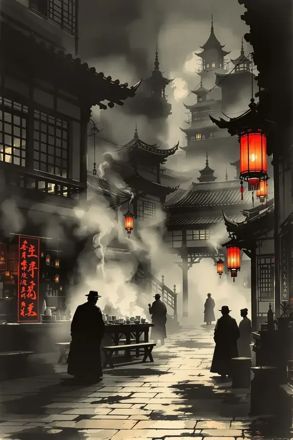 子夜茶馆高清海报
